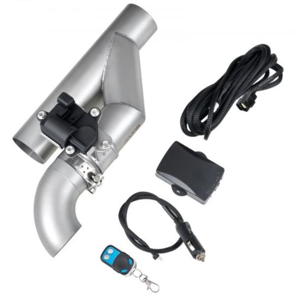 DDPQQDQWGK25MI3HN001V9 Electric Exhaust Cutout - 2.5 in. Universal Stainless Steel Exhaust Valve Kit with One Controller Remote Kit -