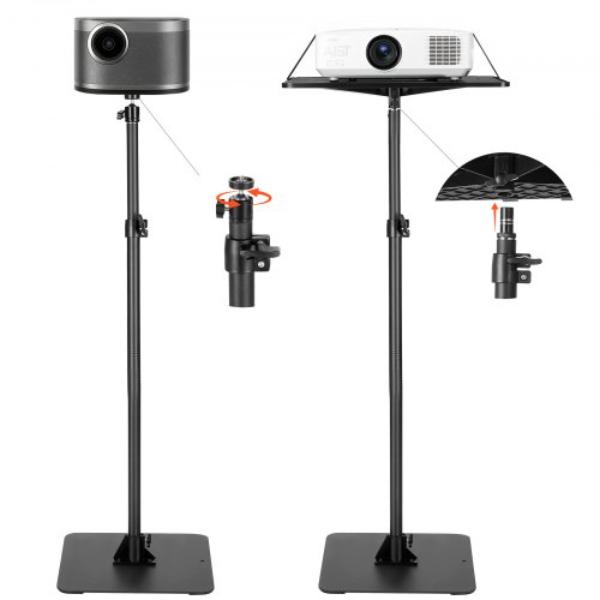 LDSTYYZJ187LNN12E001V0 Projector Stand - Projector Floor Stand with Adjustable Height 30.3 to 63.4 in. - 360 deg Horizontal Rotation Projectors Cart