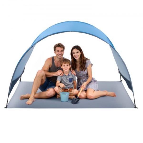 JCXHTZPLS3RC7E4E5001V0 Beach Tent Sun Shelter for 3 Person - UPF 50 Plus Protection - Portable Sun Shade Canopy with Carrying Bag & Ground Stakes