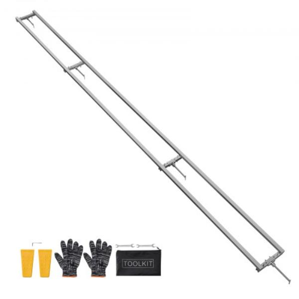 DG12FT000000YFTJE001V0 Rail Mill Guide System - 12 ft. 4 Crossbar Chainsaw Mill Kits - Aluminum Saw Milling Rails System