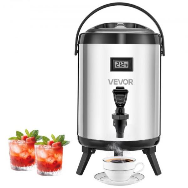 Picture of Vevor YLHLQQYXKYSB2SK8B001V9 Insulated Beverage Dispenser - 1.5 gal Stainless Steel Thermal Drink Server - Silver