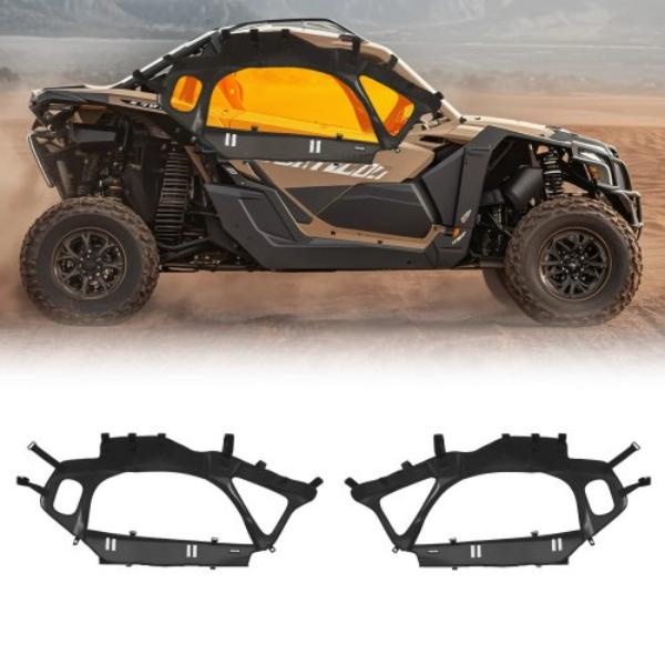 Cab Enclosure Upper Doors - Soft Upper Doors - Windproof Upgraded Zipper - UTV Soft Side Window Kit for 2017-2025 Can-Am Maverick X3 2-Seater