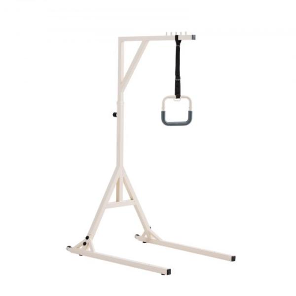 Trapeze Bar - Adjustable Bed Trapeze - 350 lbs - Heavy Duty Pull Up Trapeze Bar with Floor Stand for Elderly - Disabled - Bedridden Patients