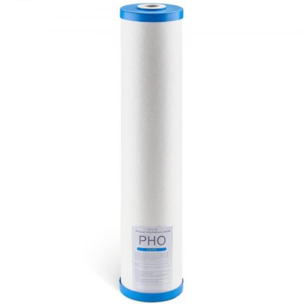 Picture of Vevor QWSGLQLXPHOGV7U3J001V0 Whole House Water Filter Replacement Cartridge - 4.5 x 20 in. Polyphosphate Scale Inhibitor Filter for Whole Home Water Filtration System