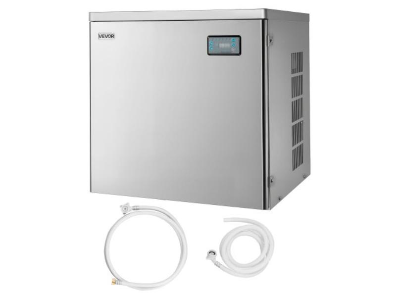 Picture of Vevor FTZBJJTXFB65IHYJZ001V1 650 lbs Day Commercial Ice Maker Machine with Head Stainless Steel