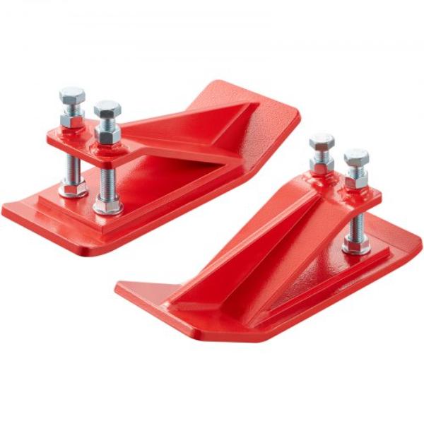 TLJCDBHQLJZS95I4C001V0 Tractor Bucket Protector - Heavy Duty Steel Edge Protectors - Red - 2 Piece