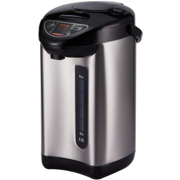 Picture of Vevor JRSHPZGS4L007Z6W7001V1 Hot Water Dispenser - Adjustable 4 Temperatures Water Boiler & Warmer - 304 Stainless Steel Countertop Water Heater - 4 Liter