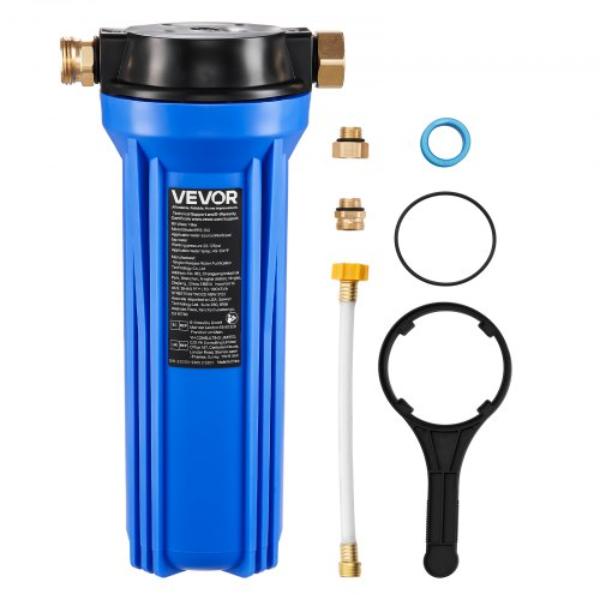 Picture of Vevor FCLSQBDDZZJDEBTHU001V0 RV Water Filtration System - Drinking & Washing Water Filter System for Campers - Remove Sediments - Chlorine - Bad Tastes - Odors