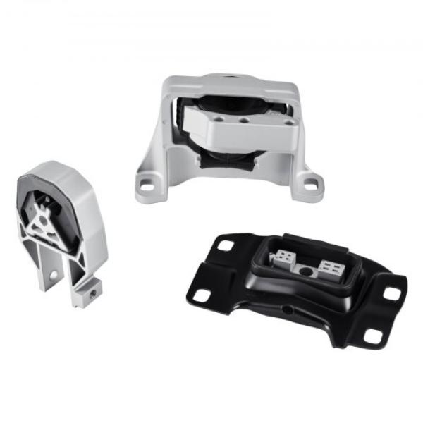 Engine-Transmission Motor Mount Kit Replacement with 2013-2019 Ford Escape 2.0L L4 Replace OE No. A5612 A5631 A5520 Secure Support - Set of 3