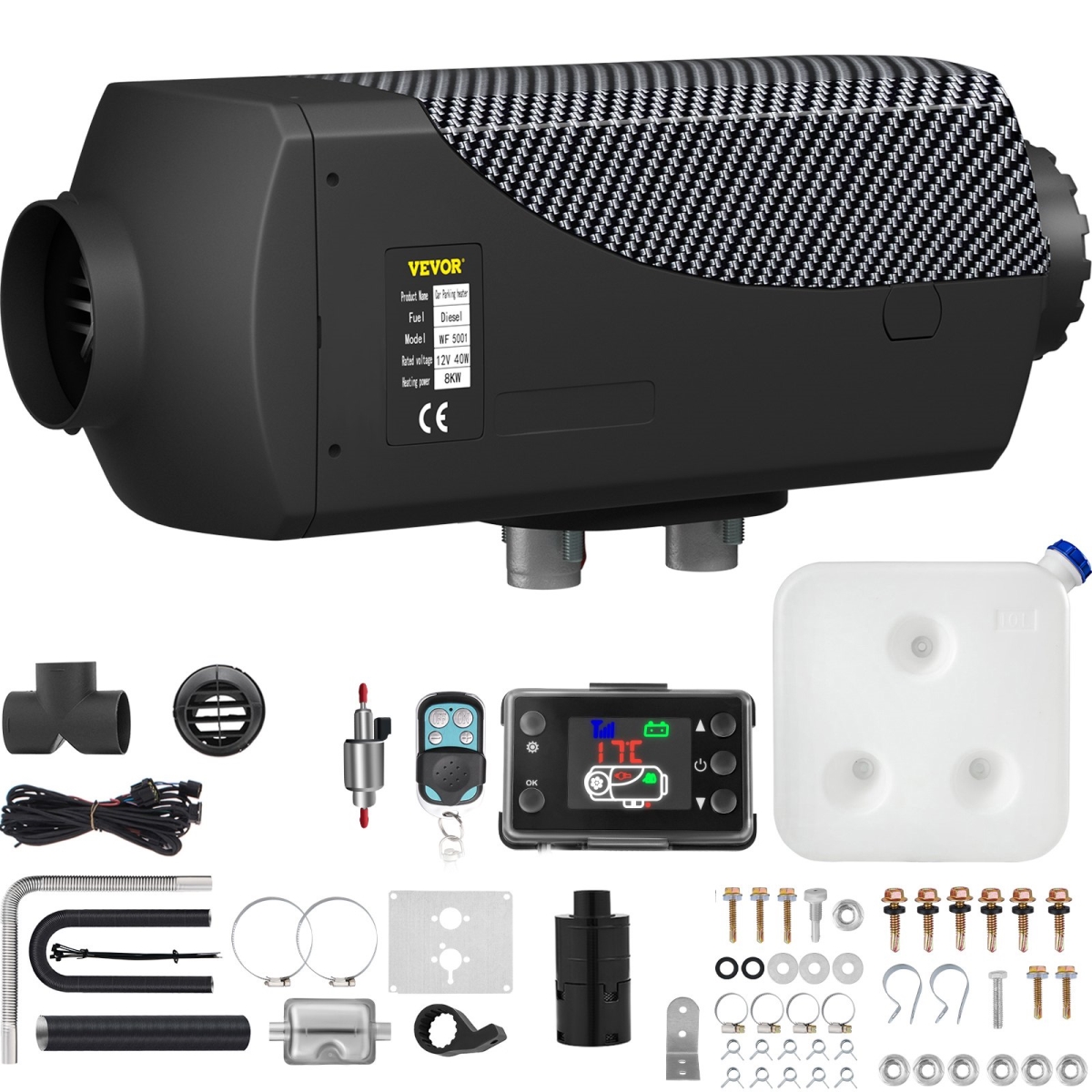 ZCJRQ12V8KWYJKGBKV0 12V 8KW Air Muffler Diesel Heater