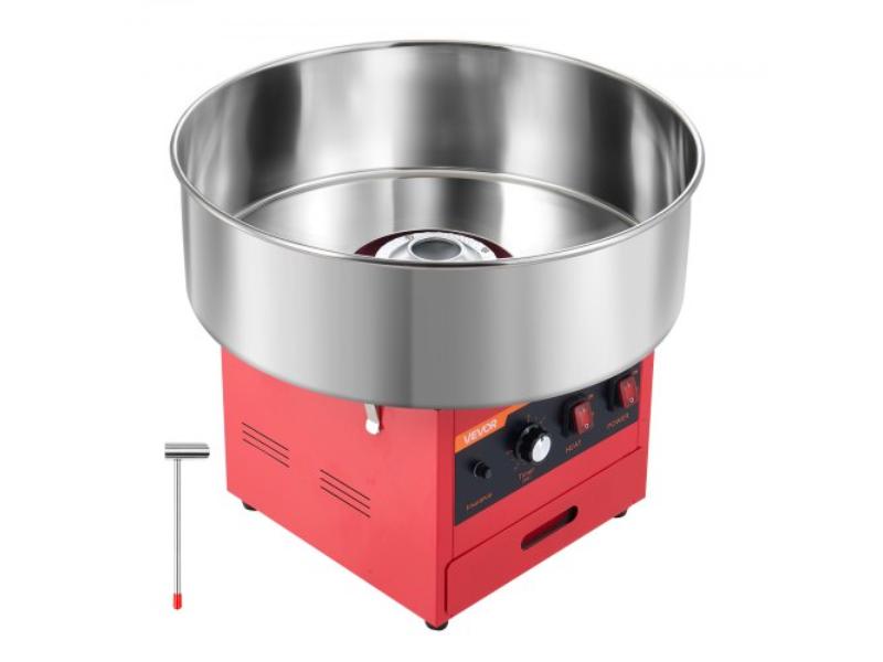 SYLYMHTJHSBX2BMGX001V1 Cotton Candy Machine - 1000W Electric Candy Floss Maker - Ideal for Home - Carnival - Birthday & Family Party - Red