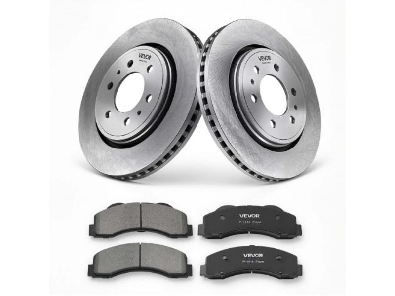 Front Brake Kit - Ceramic Brake Pads & Hollow Brake Rotors Replacement for 2010-2021 Ford Expedition - Lincoln Navigator & 015-2020 Ford F-150