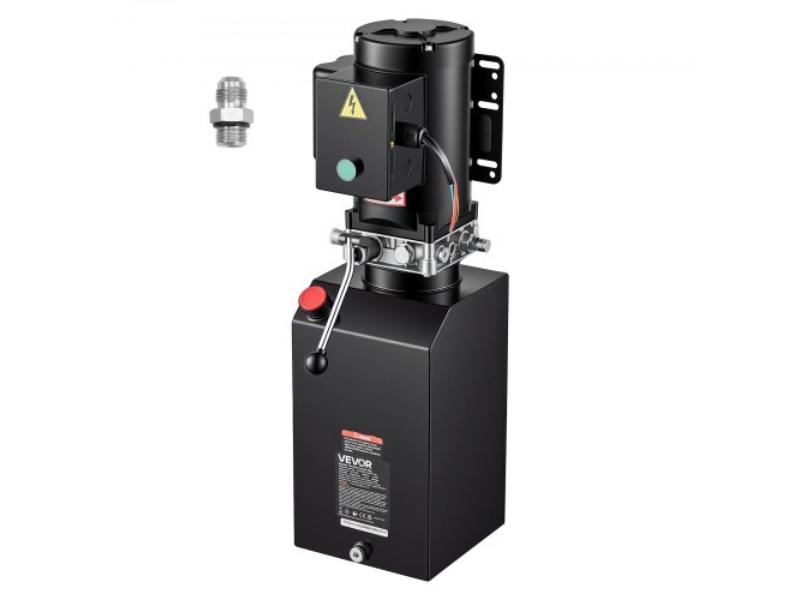Hydraulic Pump - 15 qt. 2.2KW Single Acting - 3200 PSI Max Relief Pressure - 1.7 GPM Flow Rate - AC220-240V Hydraulic Power Unit for Car Lift