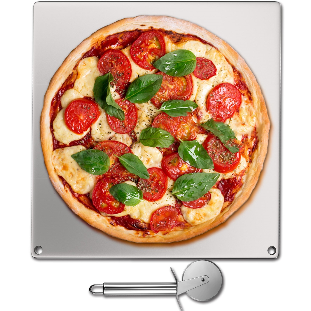 Picture of Vevor PSGBJCK4136CMYZ21V0 16 x 14 in. Solid Steel Baking Steel Pizza Stone