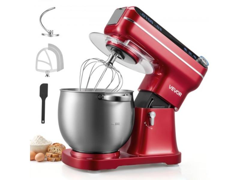 Tilt-Head Stand Mixer - 500W - 7.4 qt. Food Mixer - Stainless Steel Bowl - Splash Guard - Dough Hook, Whisk & Beater for Baking & Mixing