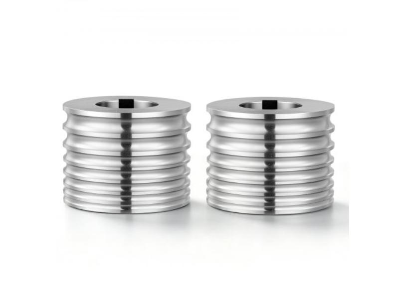 Replacement Roller for Rolling Mill - 7 Sizes Grooves - 2 Round Rollers - Premium Alloy Steel for Pressing Ductile Metals - Gold - Silver - Brass