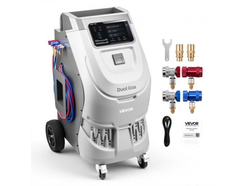 Fully Automatic Refrigerant Recovery Machine for R134a & 1234fy - 10 in. Touch Screen - AC Recovery - Vacuum & Recharging for Automotive AC Systems