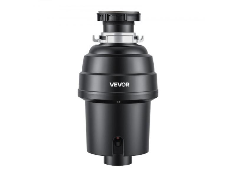 Food Waste Garbage Disposal - 1 HP 3500 RPM DC Motor - Continuous Feed Kitchen Sink Garbage Disposer with Sound Reduction & Power Cord for Kitchens