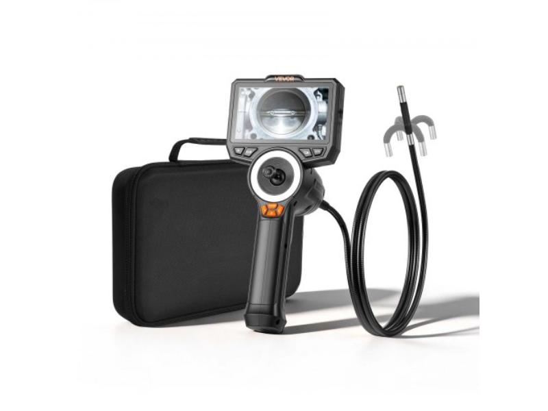 4-Way Articulating Endoscope - 1080P HD Industrial Borescope Inspection Camera - Flexible Snake Scope for Wall & Automotive Engine Inspect - 4.9 ft.