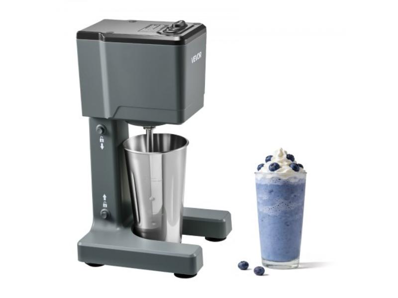Milkshake Maker - 150W Single Head Drink Mixer - Dual-Speed Milkshake Blender with Stainless Steel Cup for Home - Kitchen - Bar & Beverage Shop