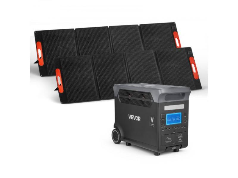 Portable Power Station - 3000W Solar Generator with 3072Wh LiFePO4 Battery Backup - 15 Output Ports for Home Emergency & Outdoor Camping - Pack of 2
