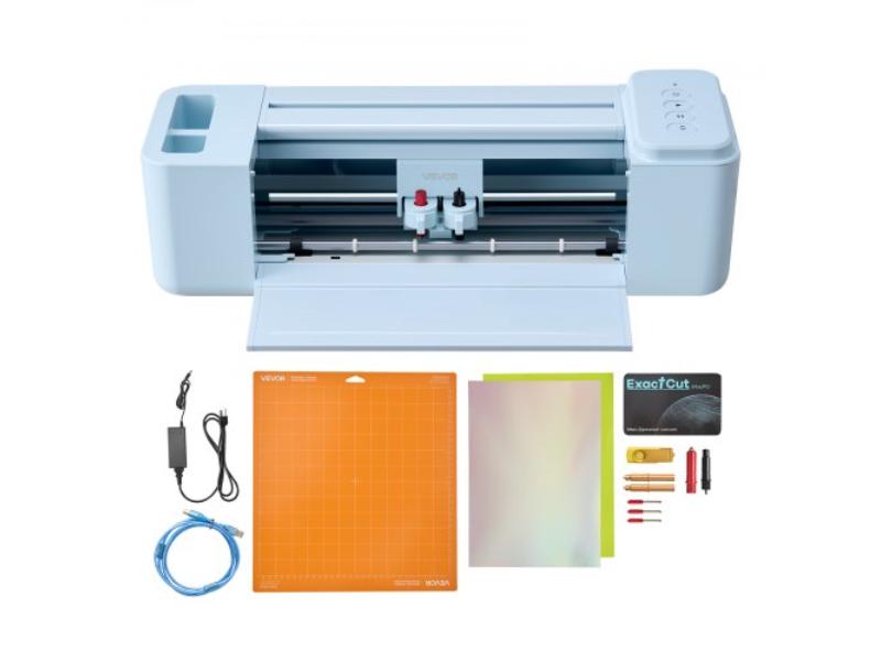 Vinyl Cutting Machine - 12 in. Button-Controlled Vinyl Cutter - 20000 Plus Designs for Mac - Windows - Android & iOS for Crafts & Home Decor