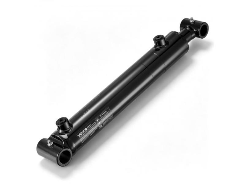 Double Acting Hydraulic Cylinder - 2 in. Bore x 10 in. Stroke - Max 3500 PSI - Heavy-Duty Welded Cross Tube Cylinders for Agricultural Machinery
