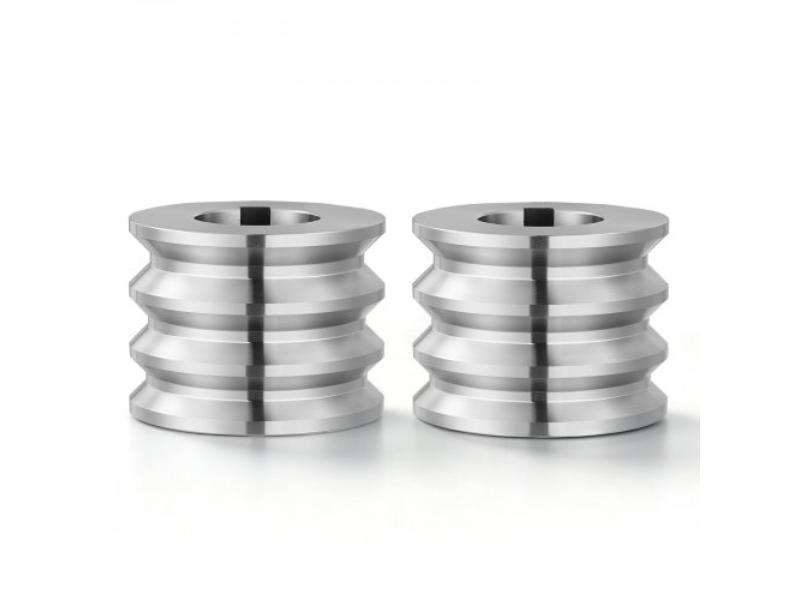 Replacement Rolling Mill Roller - 3 Groove Sizes - 2 Square Rollers - Premium Alloy Steel for Pressing Ductile Metals - Gold, Silver & Brass