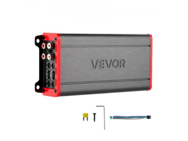 4-Channel Car Audio Amplifier - Class D Full Range - 2 Ohm Stable - Bridgeable - 4 x 272W at 4 Ohm - 400W at 2 Ohm - Titanium Gray