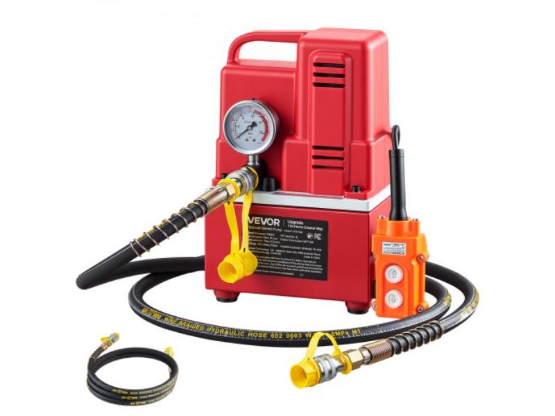 Electric Hydraulic Pump - 750W 10 000 PSI - 120V Single Acting Electric Driven Hydraulic Pump Power Pack Unit 0.53 gal for Punching & Bending