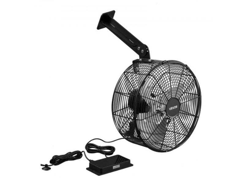 Air Circulation Fan - 1800 CFM - 10 Speeds - 3 Modes - LCD Control - Ceiling & Wall Mount - Fast Ventilation for Greenhouse - Patio & Garage - Green