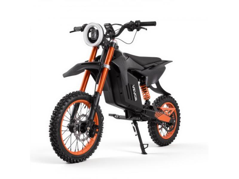 Electric Dirt Bike - 2000W Motor - 31 MPH - 31 Miles Range - 48V 22.5Ah Battery - Off-Road Motorcycle with Light - Display for Age 14 Plus - Black