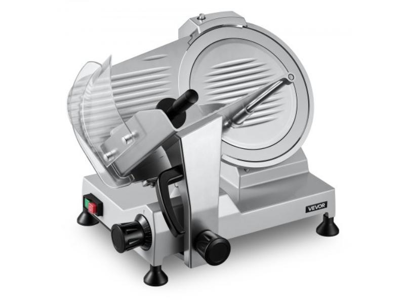 Commercial Meat Slicer - 320W Electric Deli Slicer with 12 in. Blade & 0.6 in. Adjustable Thickness for Meat - Ham - Baguette - Steak - UL Approved