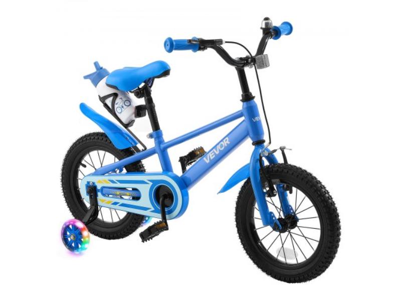 ETZXCSBCC14IQTSNS001V0 Kids Bike - 14 in. Bicycle - Training Wheels BMX for Ages 3-5 - Adjustable Seat & Handlebar - Front & Rear Brakes - Blue