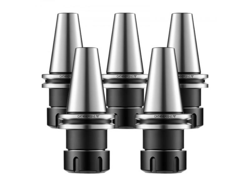 CAT40 Collet Holder ER32 Precision Spring Collet Chuck Set for Milling Machine Drill Presses - 4000 RPM Max Speed - 0.0004 in. TIR - Pack of 5
