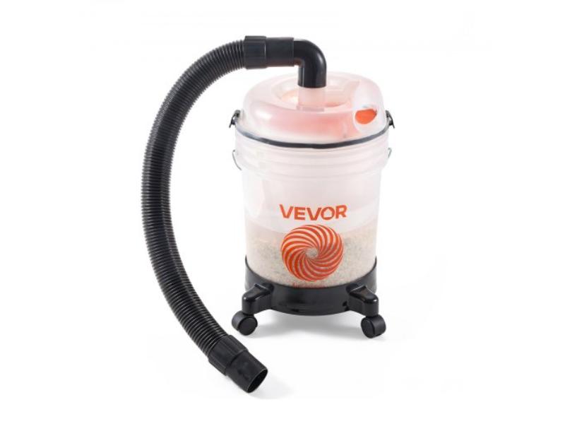 Cyclone Dust Separator Kit - 5 gal Dust Collector for Woodworking & Shop Vacuums with 3 ft. Hose - Elbow Adapter - Portable Casters - Translucent PP