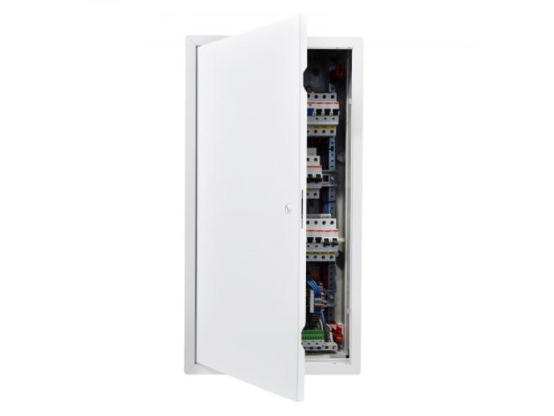 Access Panel for Drywall - 30.3 x 15.2 in. - Galvanized Steel Hinged Service Panel - 14.4 x 29.4 in. Cutout - Easy Install - White