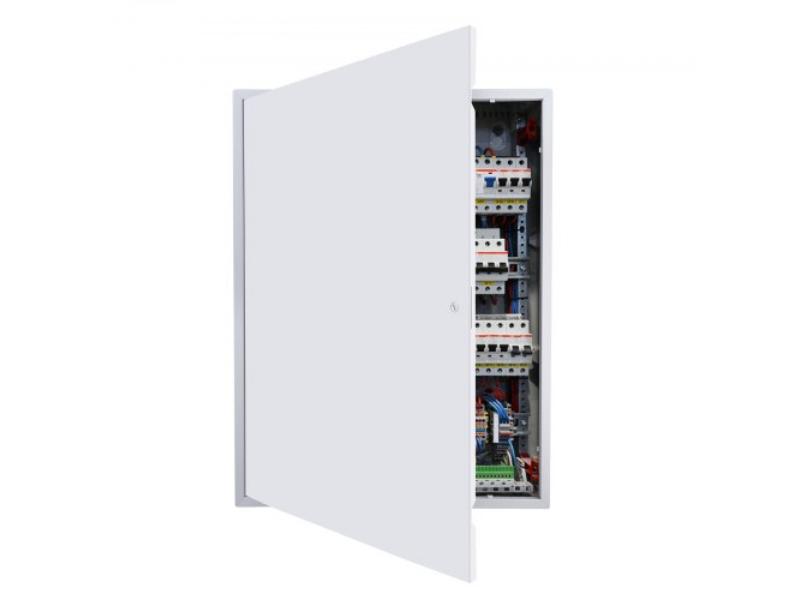 Access Panel for Drywall - 33.2 x 25.2 in. Galvanized Steel - Hinged Service Door - 24.4 x 32.4 in. Cutout for Ceiling Plumbing & Electrical - White