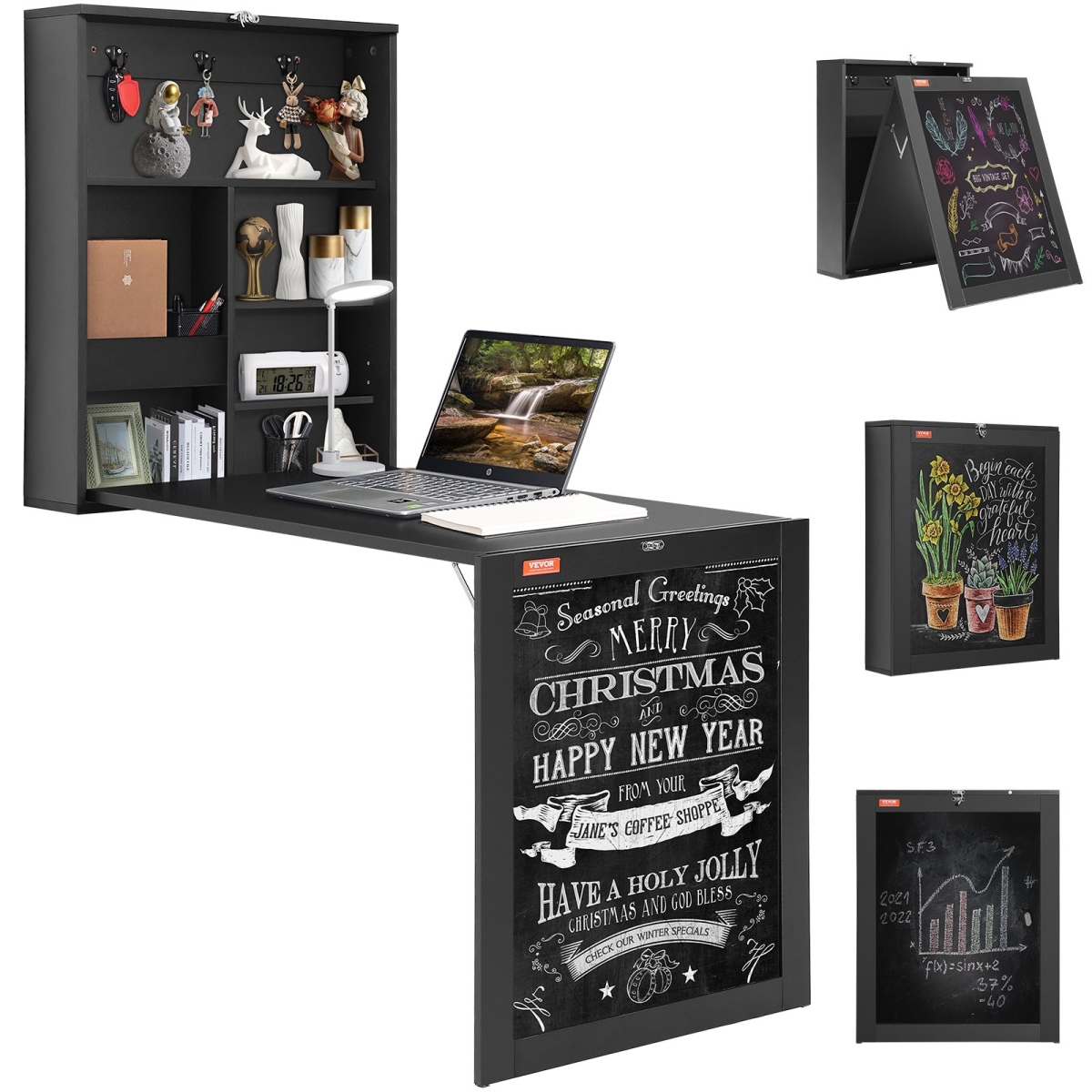 Picture of Vevor FDBGZBHBZXK0THXAQV0 Wall Mounted Desk with Chalkboard