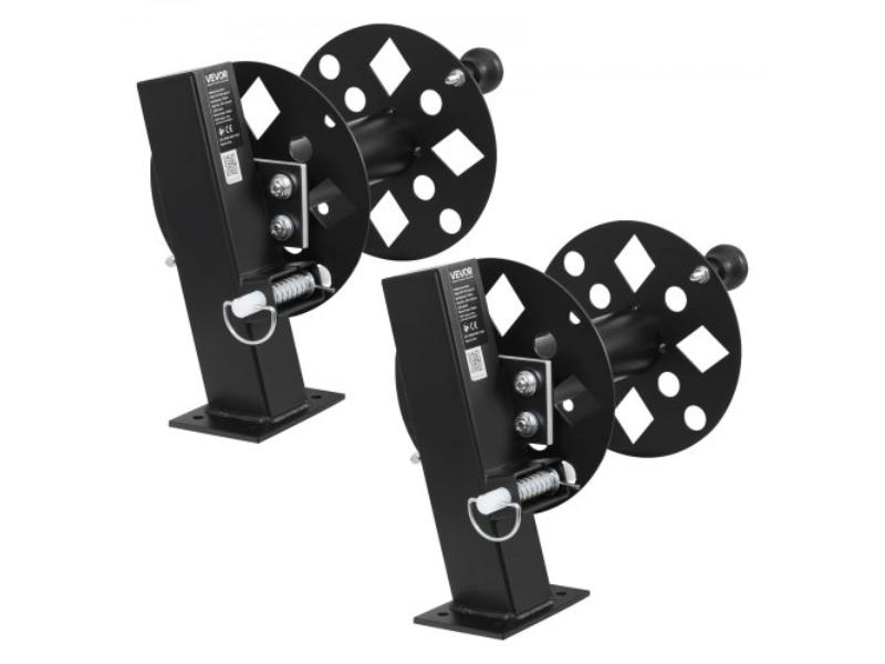 Heavy Duty Welding Cable Reels for 150 ft. 1-0 & 125 ft. 2-0 Cable - Powder-Coated Steel Reel with Locking Pin for Service Trucks - 2 Piece