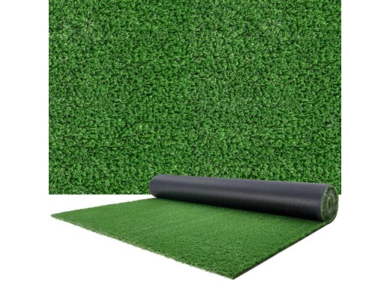 Artificial Grass - 10 x 3 ft. Fake Turf Rug 0.6 in. Pile Height Synthetic Lawn Carpet for Patio - Garden - Balcony - Outdoor & Indoor Decor - Green