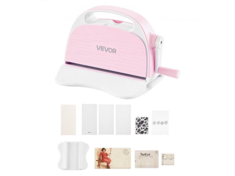 Manual Die Cutting & Embossing Machine - 3 in. Opening - Portable Set with Dies - Folders - Paper Sheets & Plates for Scrapbooking & Card Making
