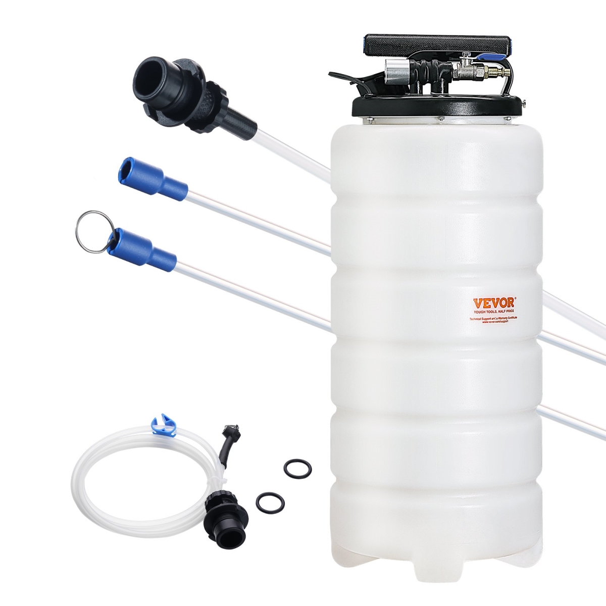 Fluid Extractor Pneumatic or Manual Oil Change Vacuum Pump 4 Gallons/15L