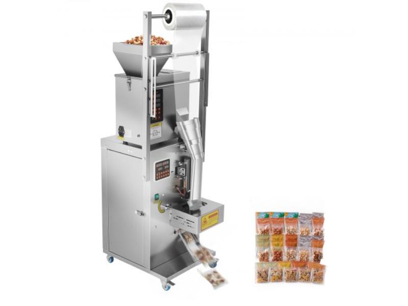 Powder Filling & Sealing Machine - 3-200g Automatic Granule Packaging - Stainless Steel for Coffee Beans - Grains - Tea & Spices - Silver