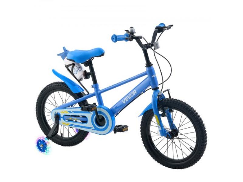 ETZXCSBCC16IBRN88001V0 Kids Bike - 16 in. Bicycle - Training Wheels BMX Style for Ages 4-7 - Adjustable Seat & Handlebar - Front & Rear Brakes - Blue