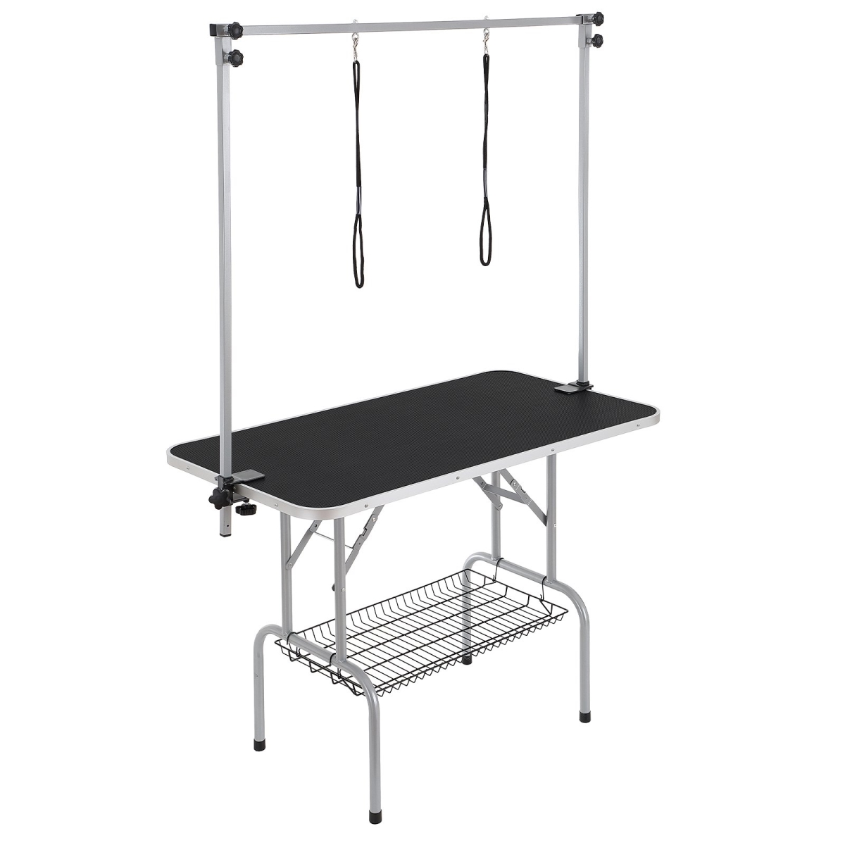 Picture of Vevor ZDMRZ46INCH0I6658V0 46 in. Two Arms Pet Grooming Table with Clamp&#44; Black