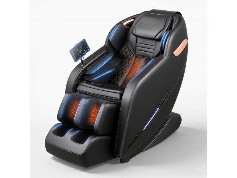 3D Zero-Gravity Full Body Massage Chair with Extendable Footrest - Automatic Modes - Airbags - Heating - Bluetooth Speaker - Touchscreen Control