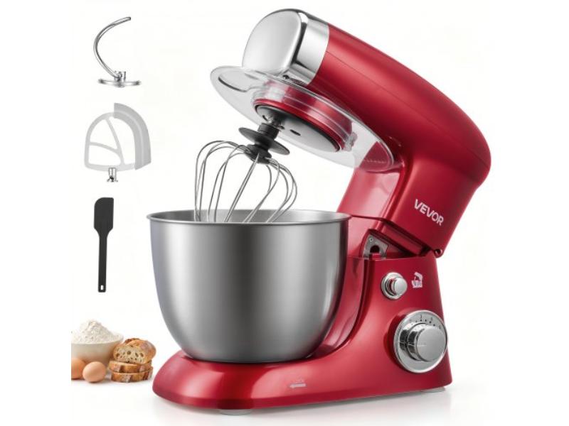 TMLSJBJCJBABF225E001V1 Tilt Head Stand Mixer - 400W Electric Dough Mixer - 4.2 qt. Stainless Steel Bowl - 6 Speeds for Baking - Mixing & Whipping