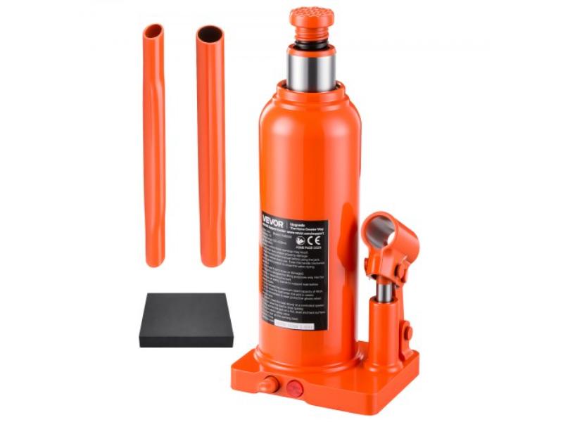 Hydraulic Bottle Jack - 6 Ton - 8.66 in. - 16.93 in. Lifting Range for Full-Size SUV - Light-Duty Pickup & Commercial Van - Auto Repair House Lift