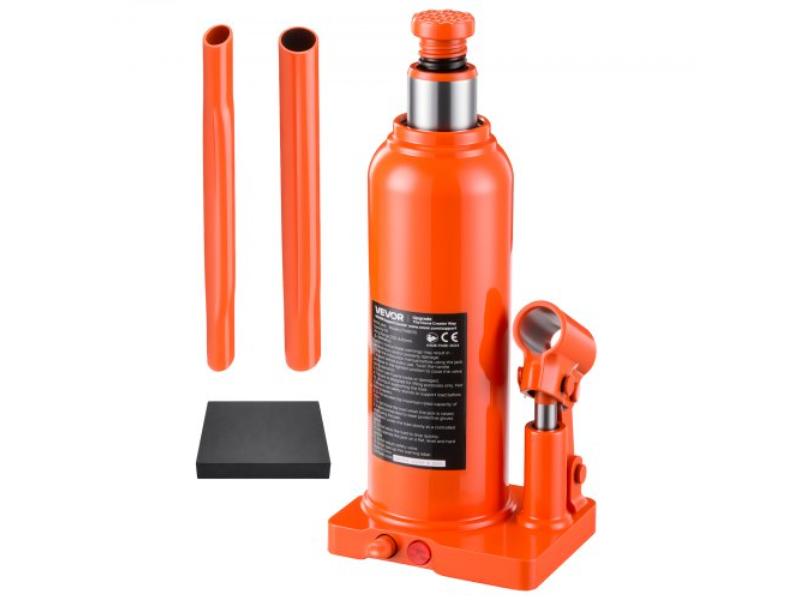 Hydraulic Bottle Jack - 10 Ton - 9.06 in. -17.32 in. Lifting Range for Heavy-Duty Pickup Truck - Truck - Large SUV - Auto Repair & House Lift